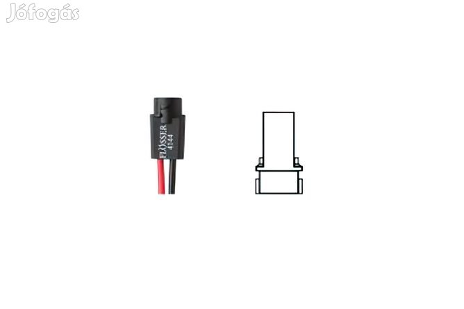 Izzó foglalat Flösser 12V W2x4.6D - kábellel