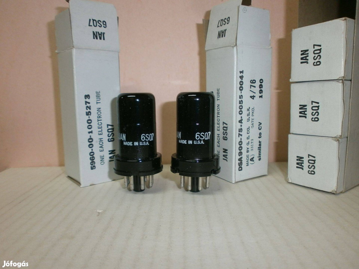 JAN 6SQ7 - G. Electric - Usa - Hi-Fi Audio Triode - NOS