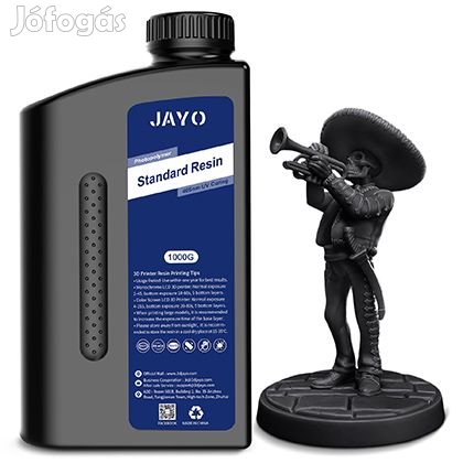 JAYO, Black (fekete) 1000G UV STANDARD 3D RESIN (4699)