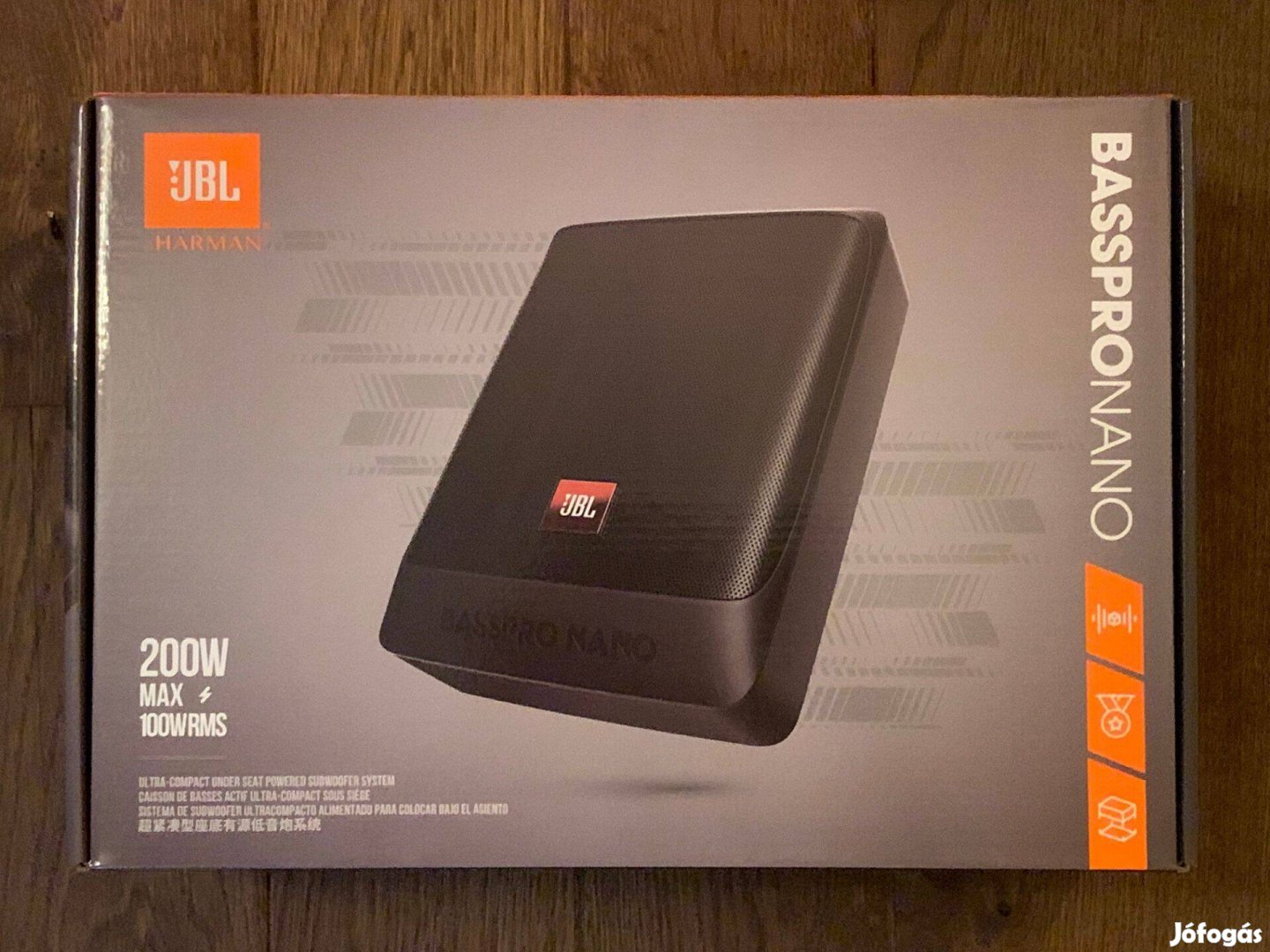 JBL Basspro Nano - autós aktív mélynyomó Új