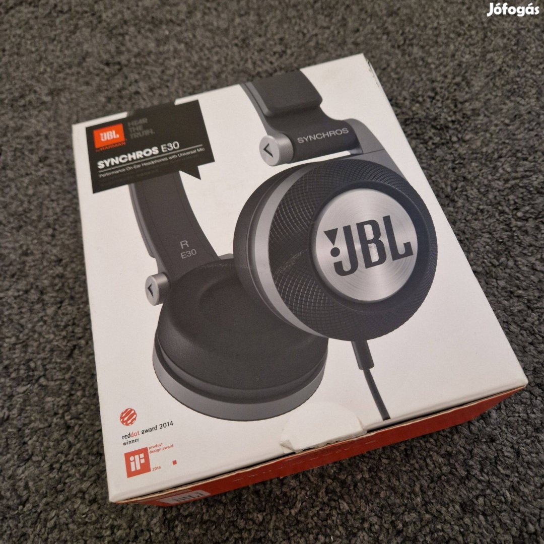 JBL E30 mikrofonos fejhallgató