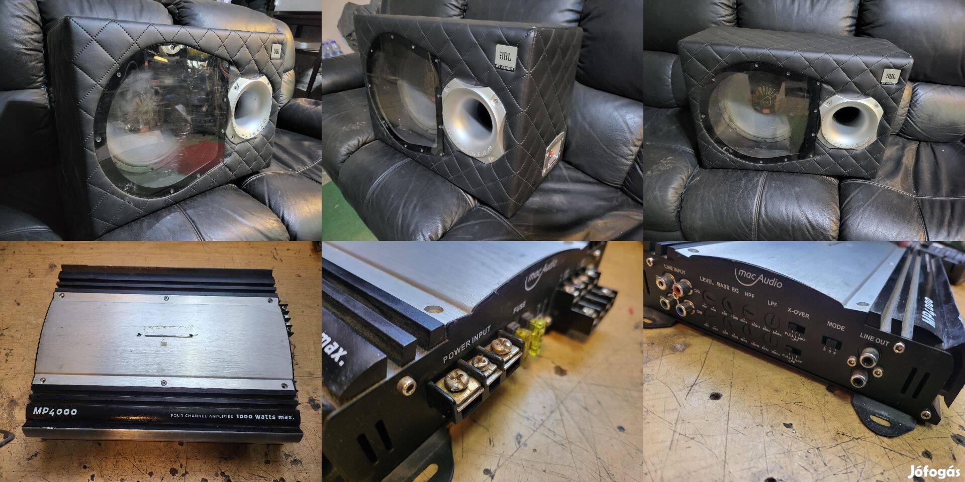 JBL GT122 mélyláda (280/140w, 95db) erősítővel