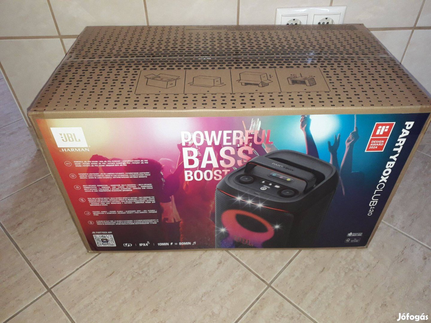 JBL Partybox Club 120 bluetooth party hangfal
