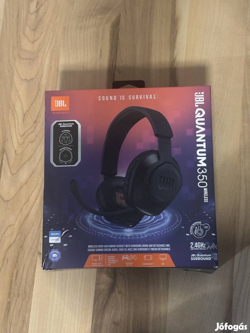 JBL Quantum 350 vezetéknélküli Gamer fejhallgató