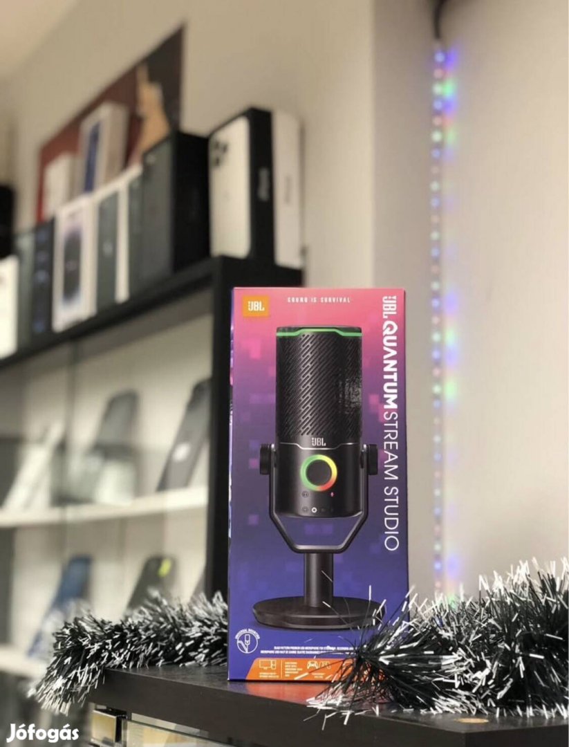 JBL Quantum Mikrofon, Új-Bontatlan, 1 év garancia