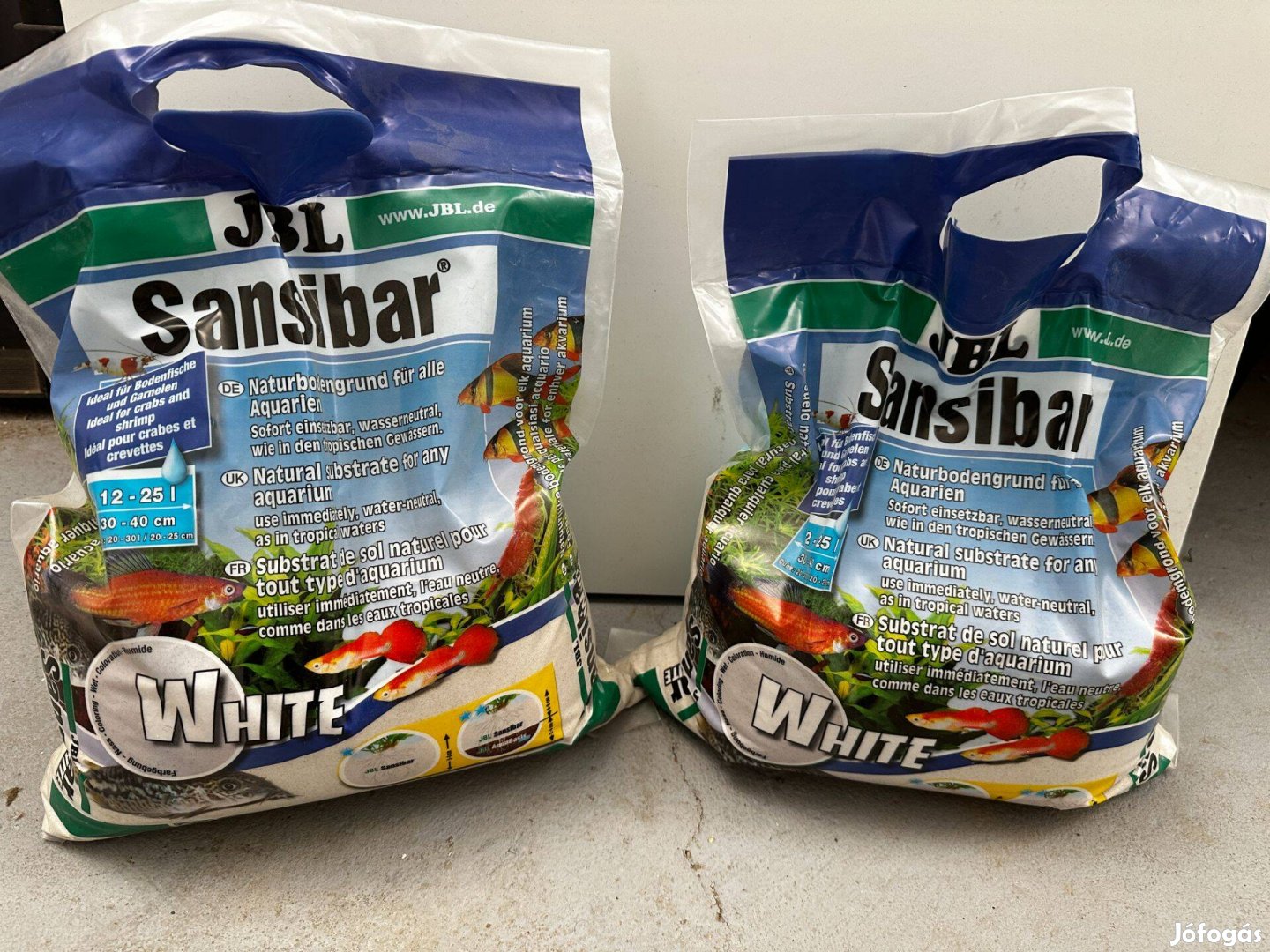 JBL Sansibar White akváriumi homok 2 x 5 kg