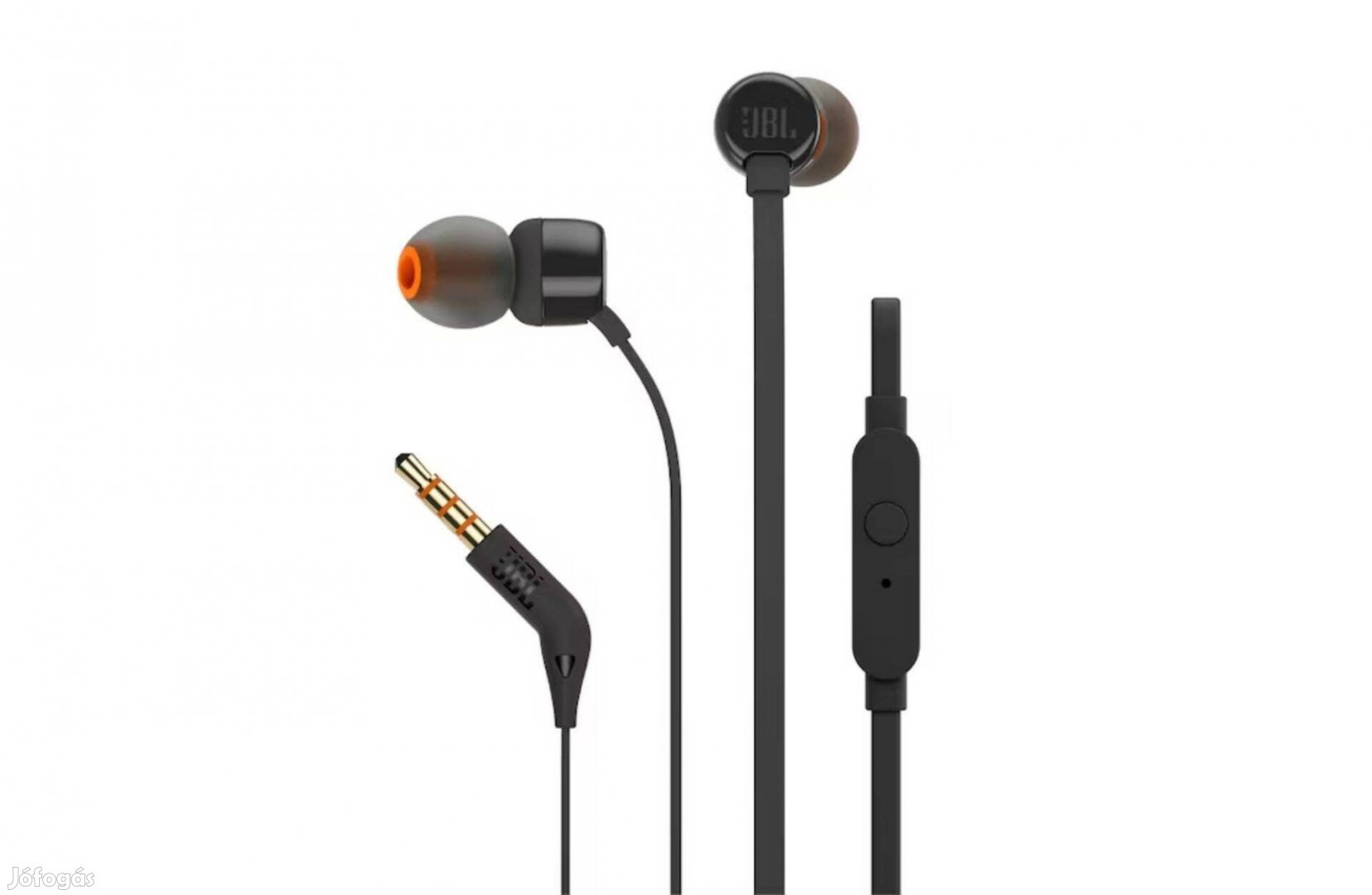 JBL T110 In-Ear fülhallgató, fekete, új, garanciás, akciós
