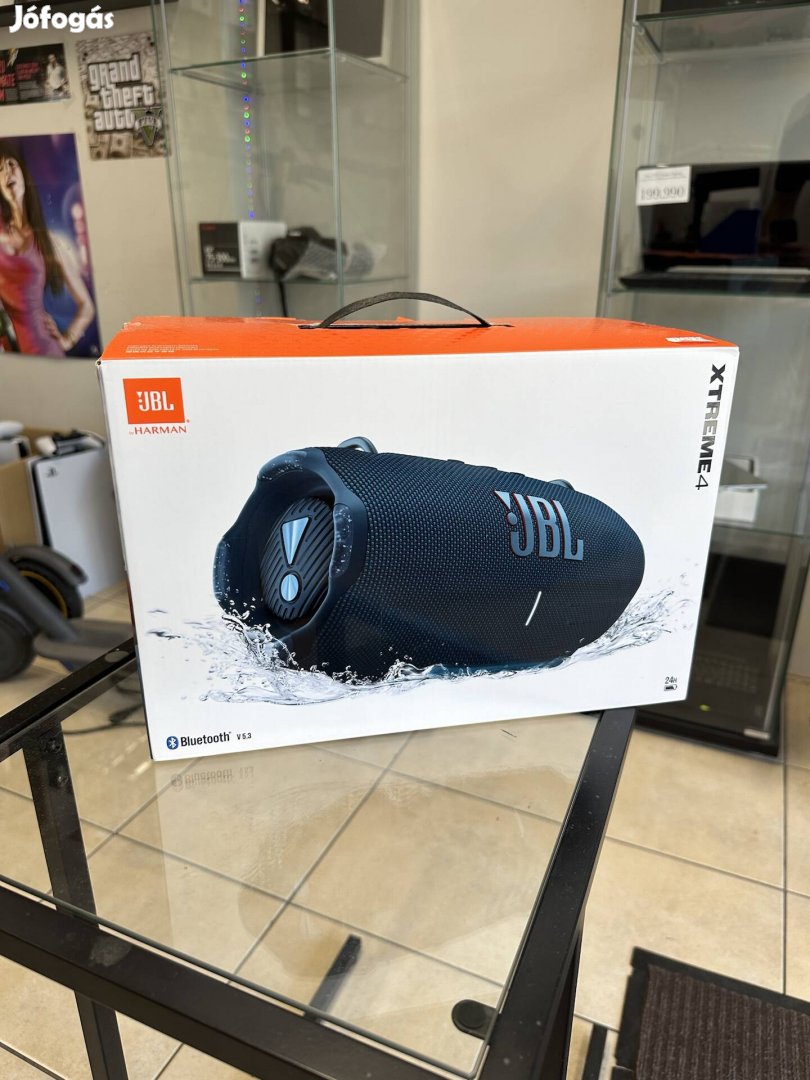 JBL Xtreme 4, Új-Bontatlan, Kék, 1 év garancia