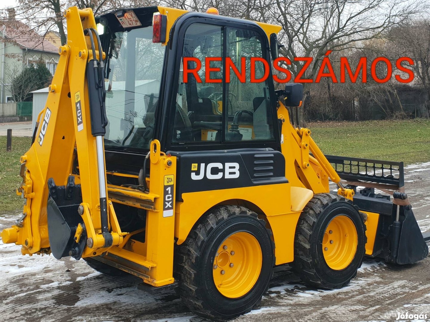 JCB 1CX. Fűtött fülke, villával, rendszámos, bobcat 