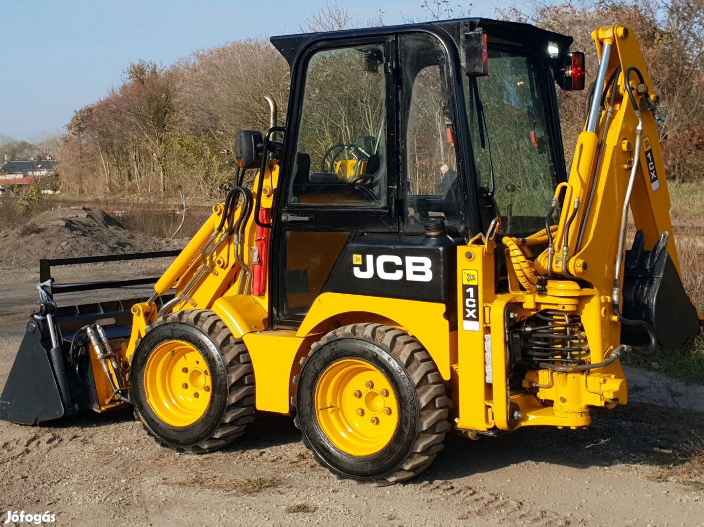 JCB 1CX.fűtött fülke, villával, Bobcat, caterpillar 