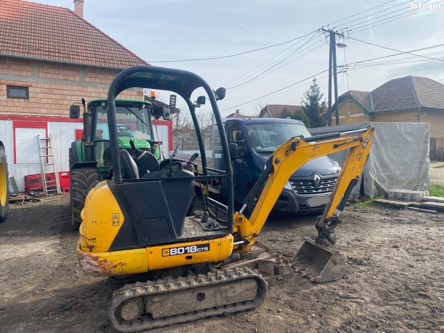 JCB 8018 CTS Minikotrógép . 1.8 Tonnás