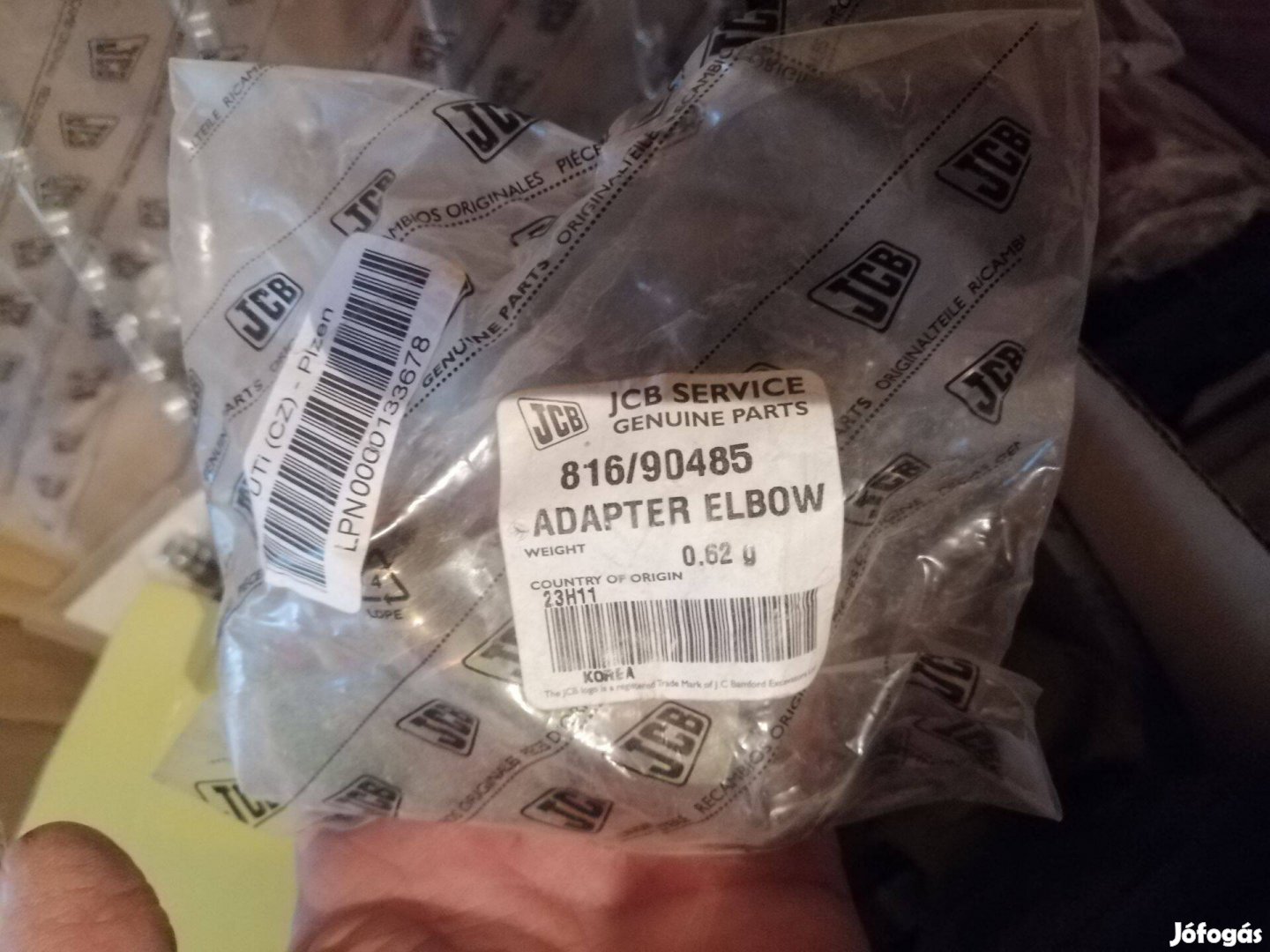 JCB 816/90485 eredeti gyári könyök adapter új