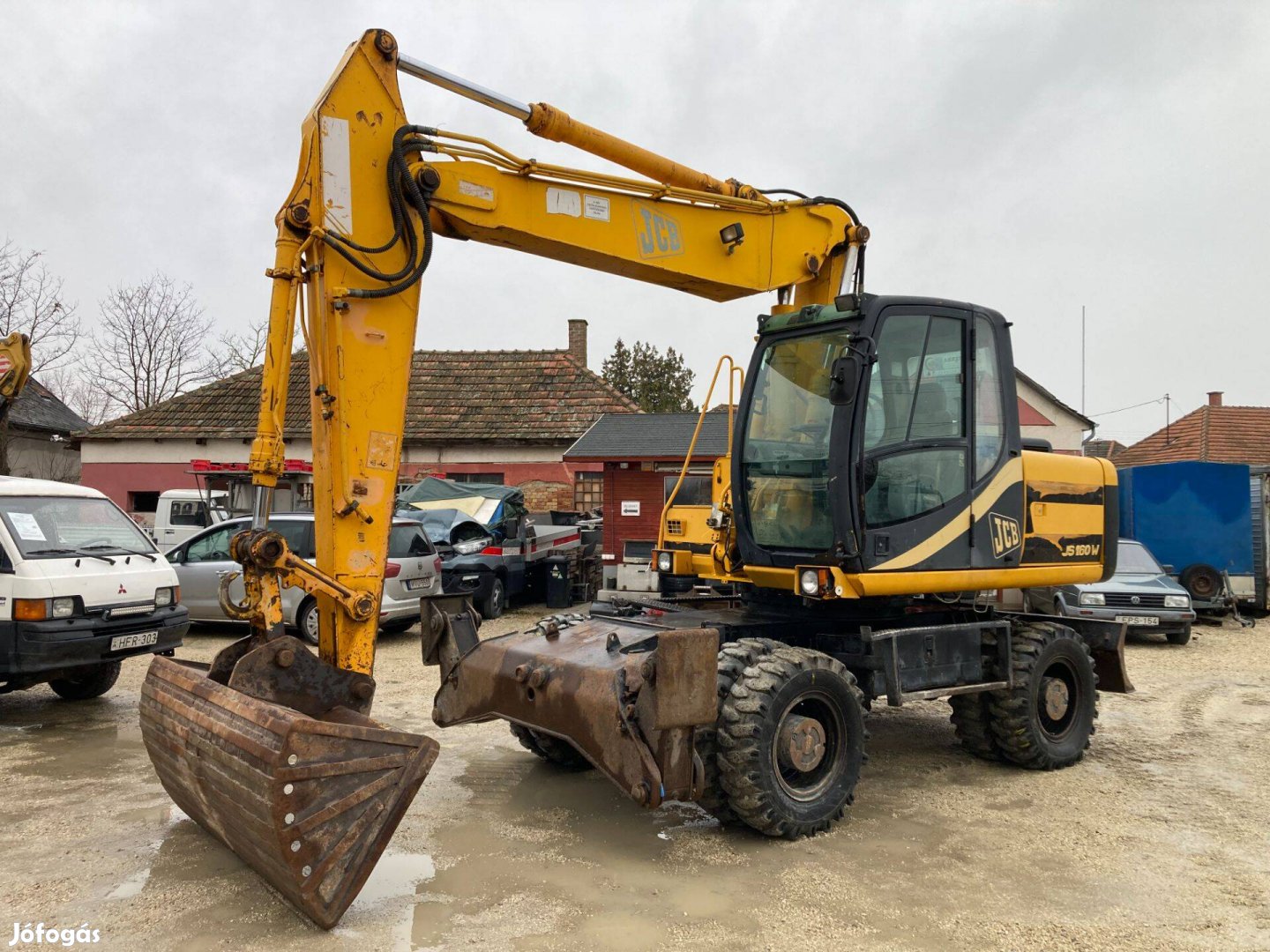 JCB JS160W 16 tonnás gumikerekes kotrógép eladó Bruttó ÁR