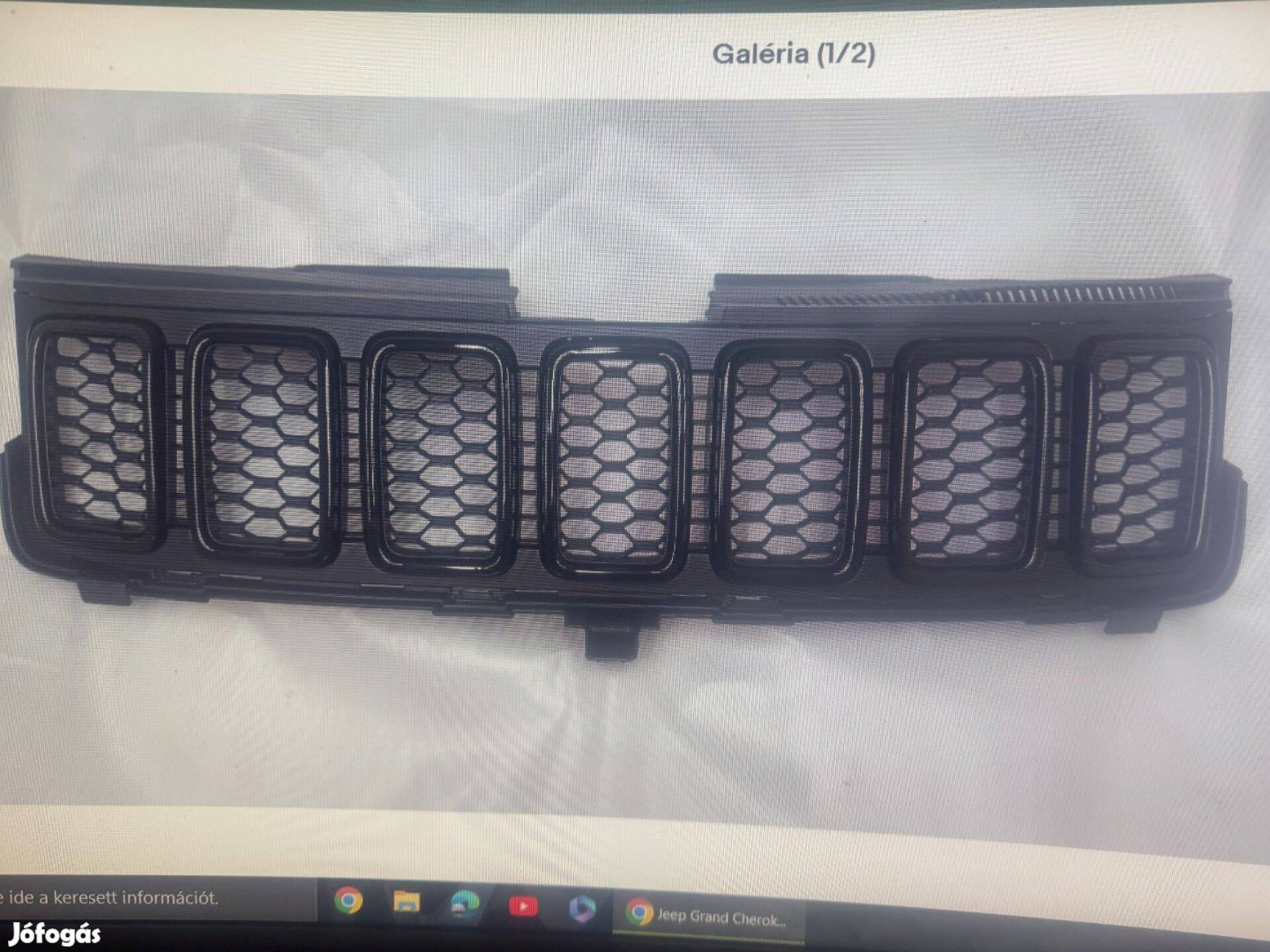 JEEP GRAND Cherokee Grillrács Új Fekete Mopar
