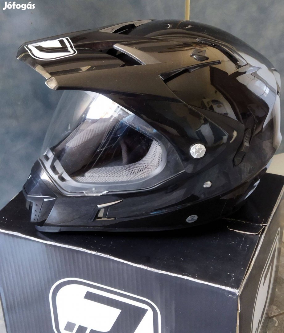 JET NK-311 Metal Black enduro zárt bukósisak eladó