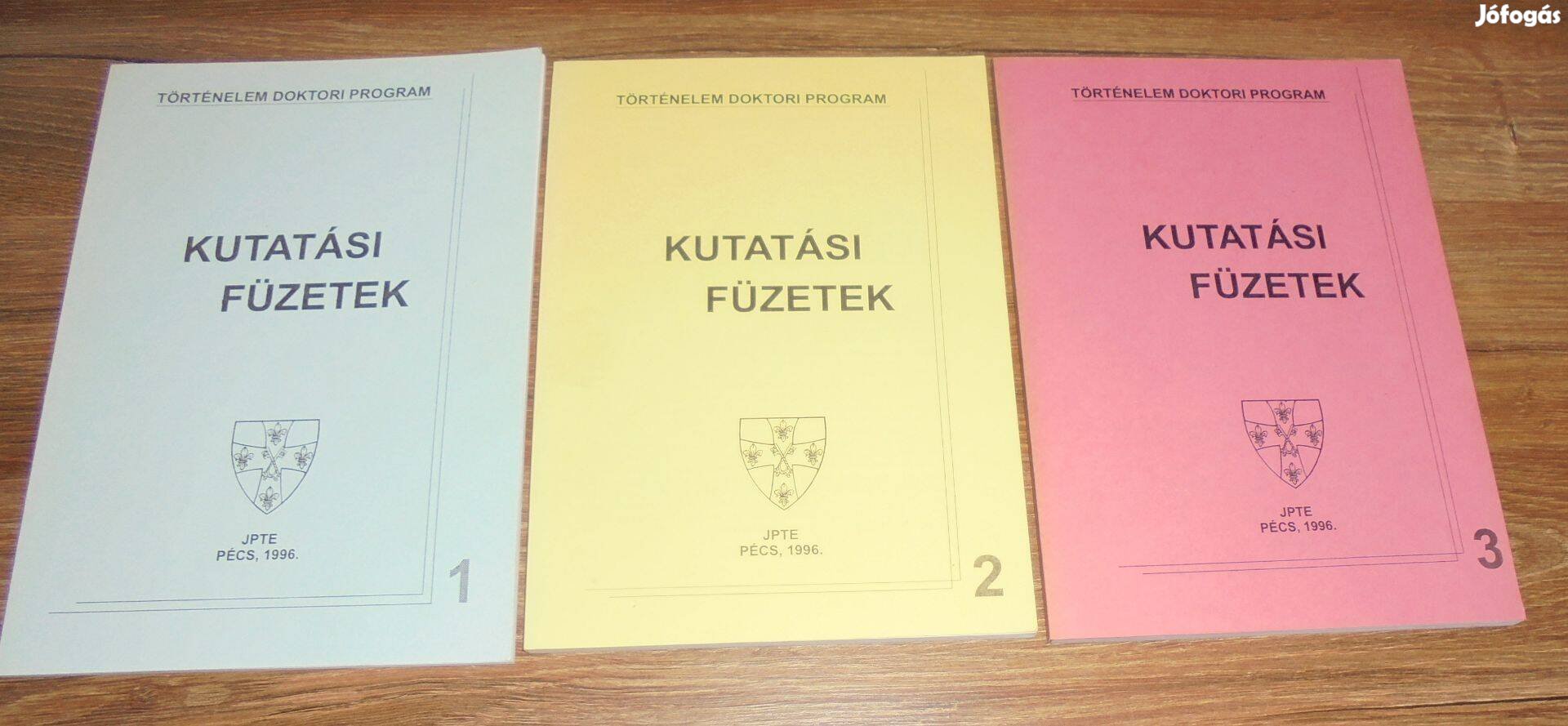 JPTE- Történelem Doktori Program - Kutatási füzetek 1-3