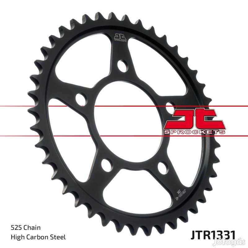 JT SPROCKETS Acél Standard 62 fogú Hátsó Láncsorozat 1331 - 525