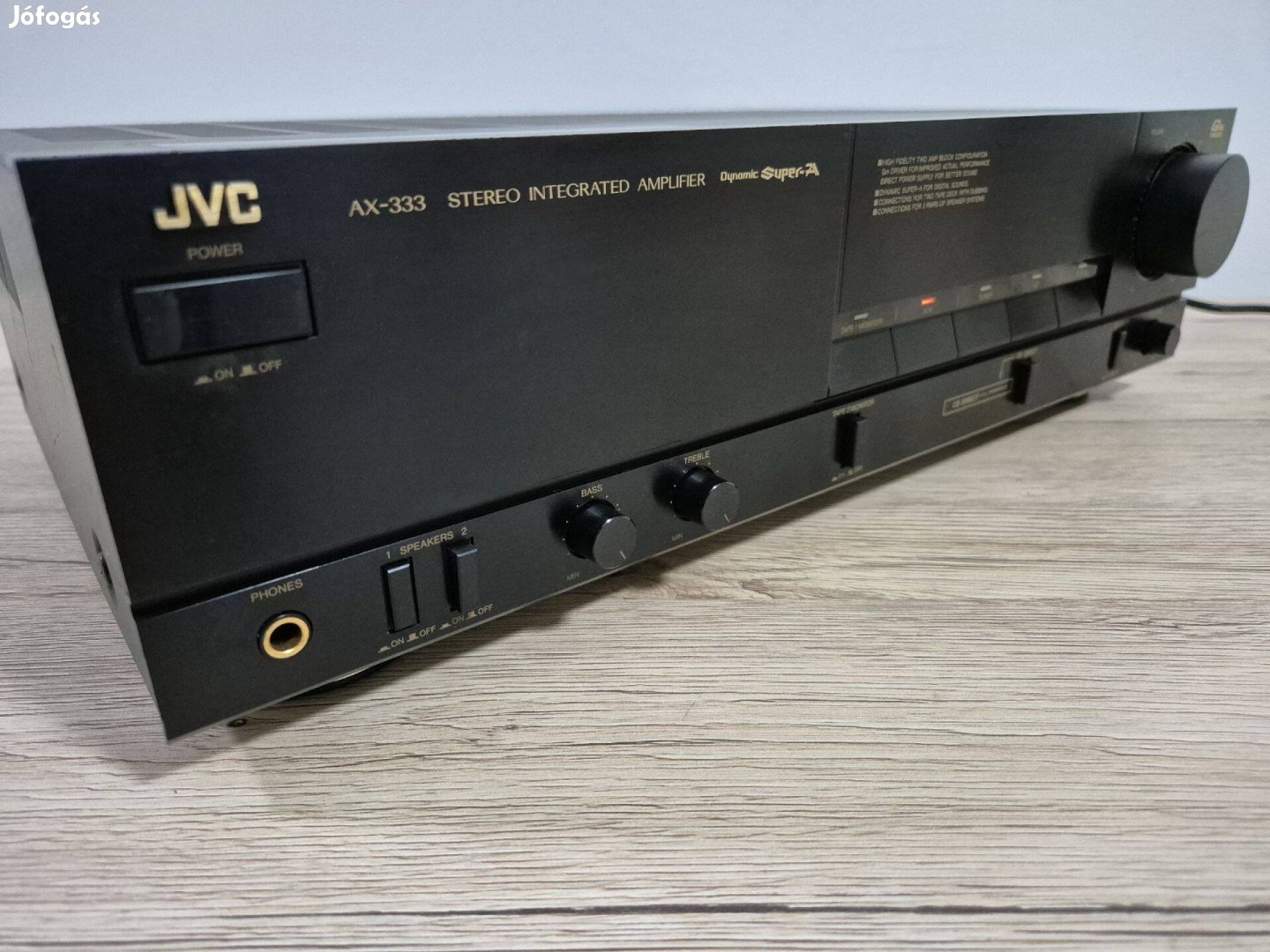 JVC AX-333 Dynamic Supra-A sztereó hifi erősítő