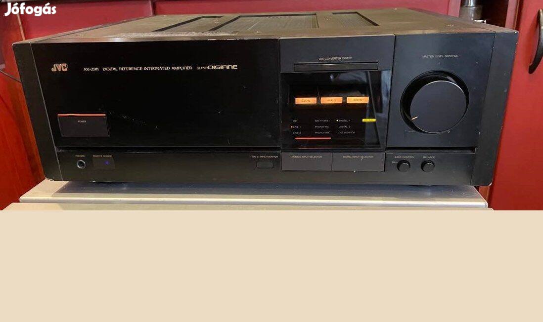 JVC AX-Z911 Superdigifine Super-A Audiophile Erősítő Fa Oldallapokkal