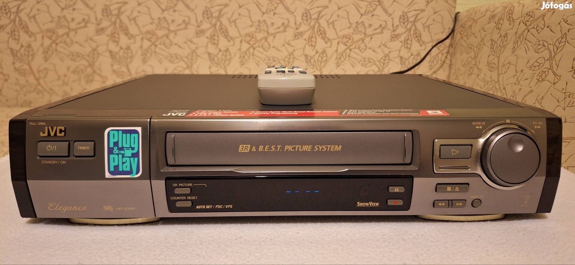 JVC HR E249E vhs videó recorder 