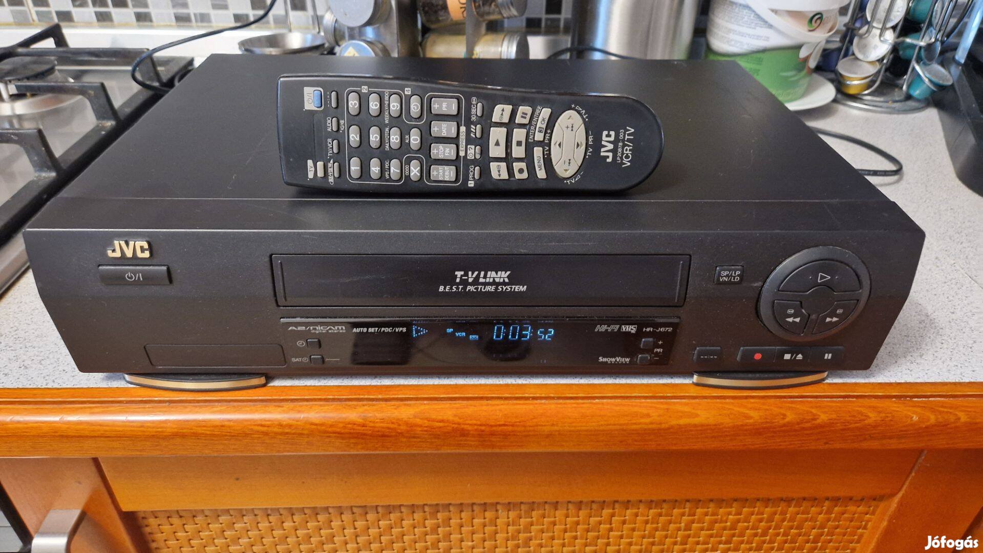 JVC HR-J672 HI-FI VHS videó magnó videómagnó