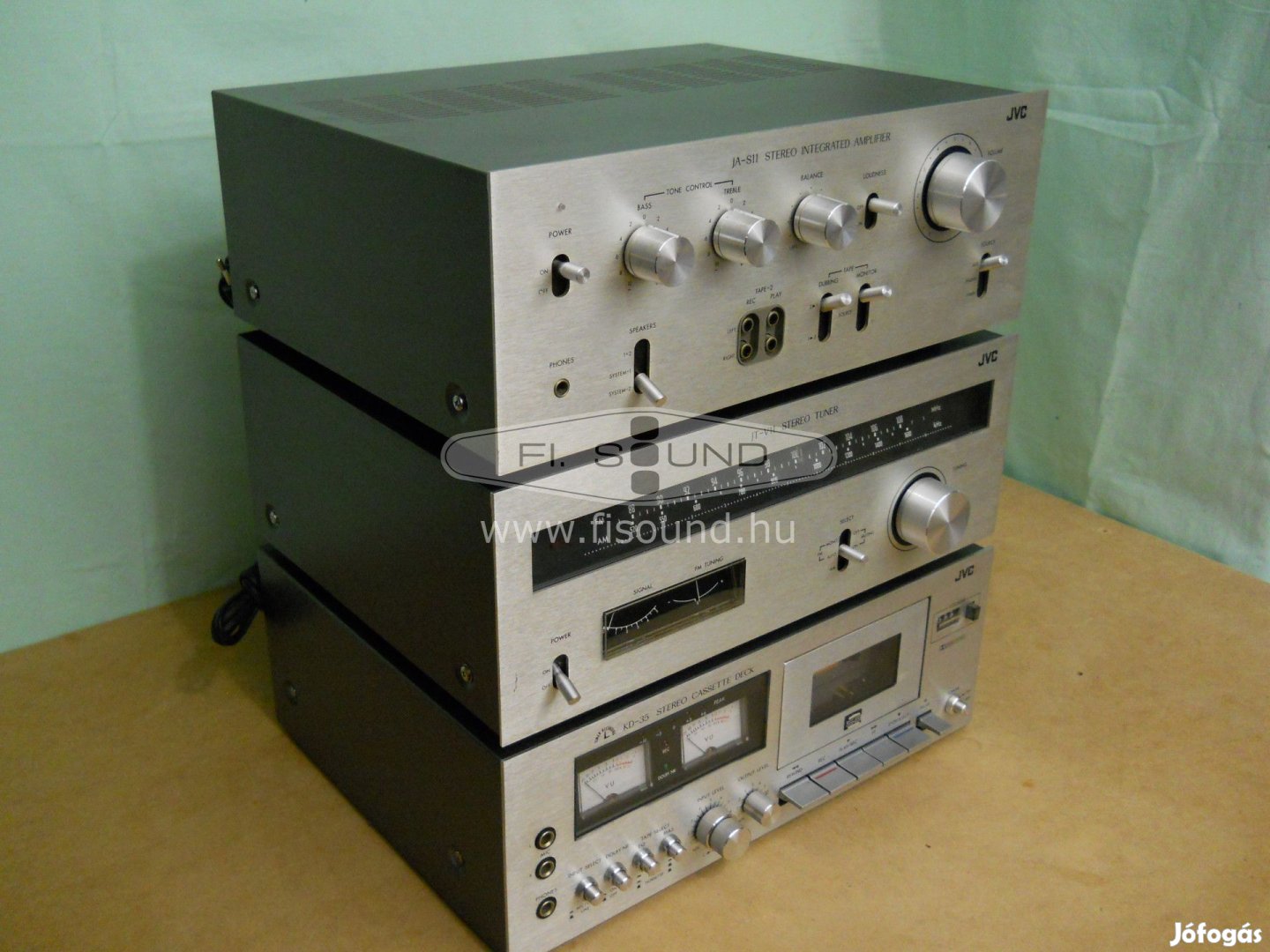 JVC JA-S11 ,235W,4-16 ohm,4 hangfalas rádiós hifitorony,magnó deckkel