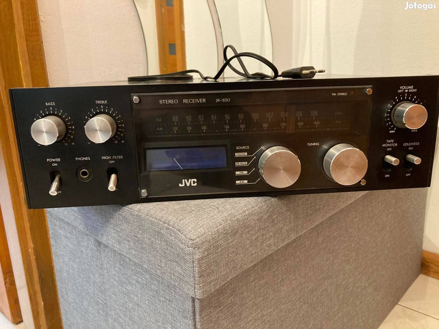 JVC JR-S50 receiver erősítő ajándék JVC lemezjátszó