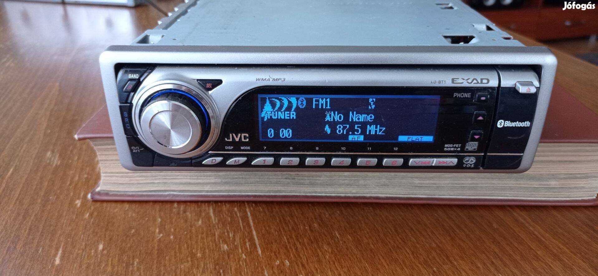 JVC KD-BT1 rádió CD Bluetooth Burr-Brown 24 bites DAC