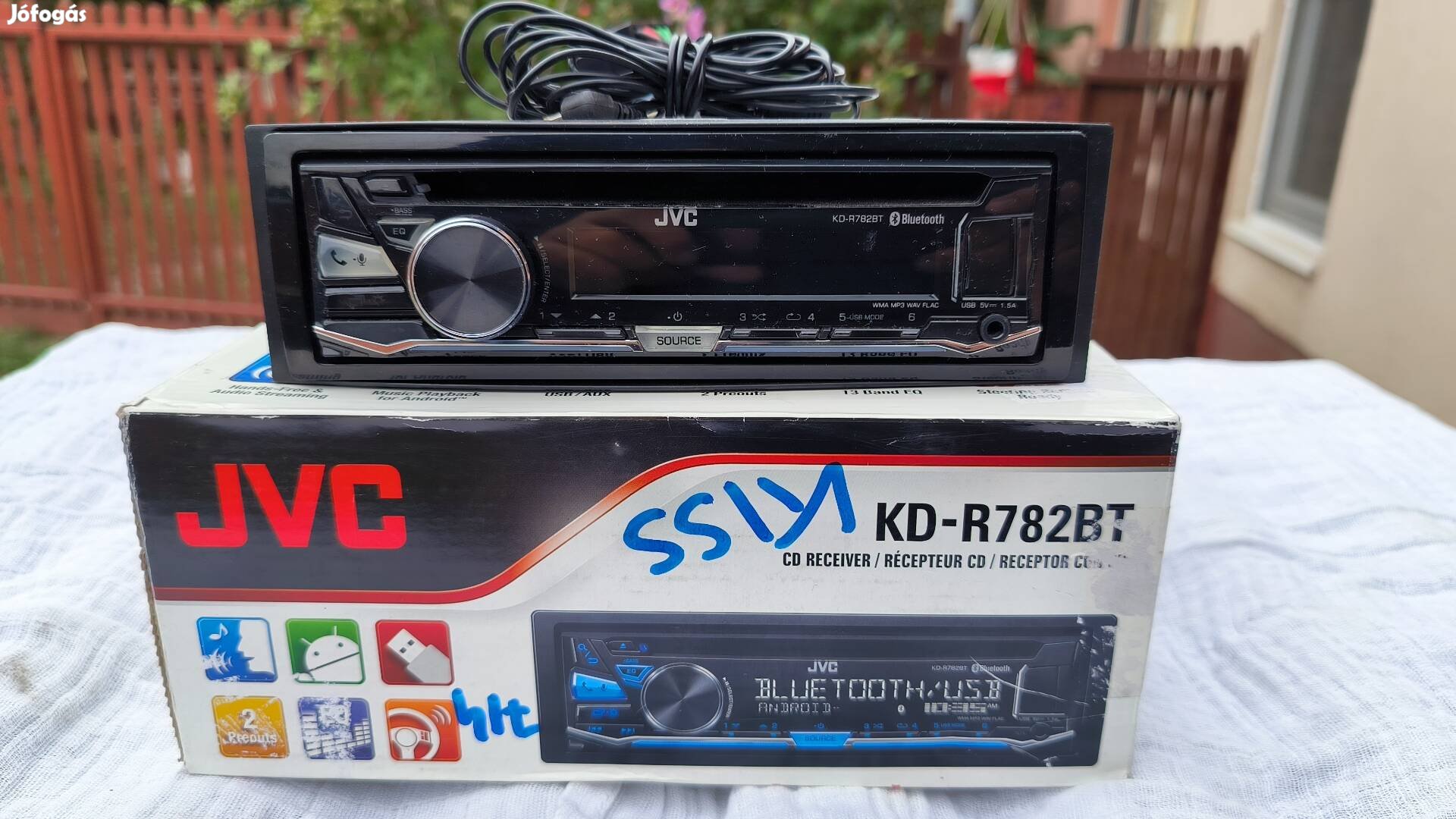 JVC KD-R782BT Bluetooth autórádió