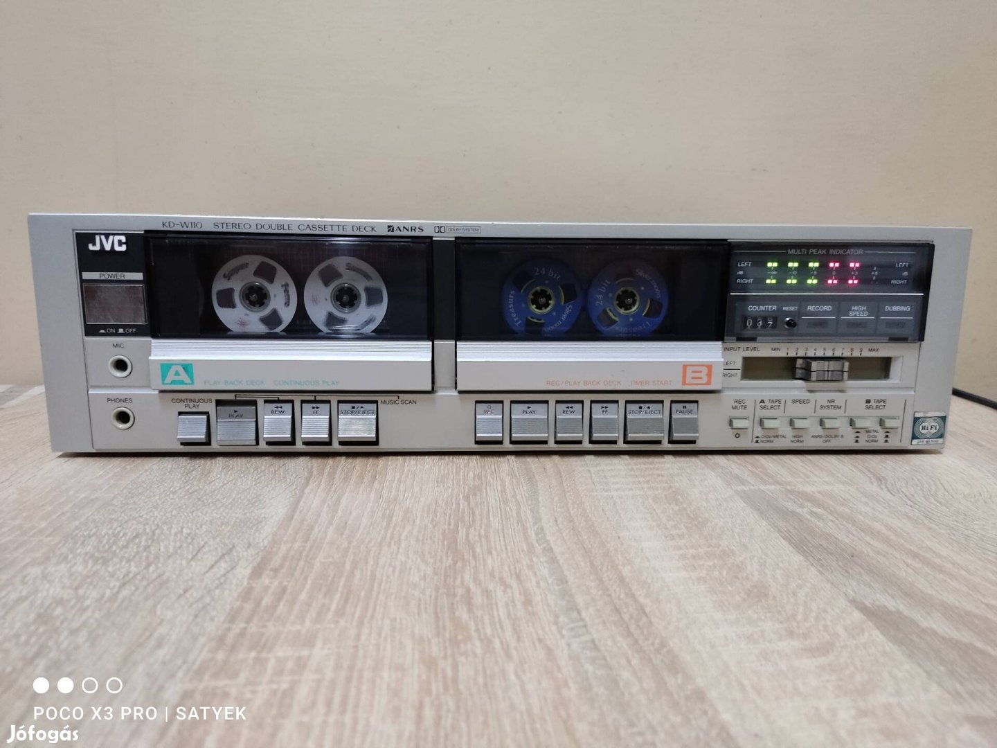 JVC KD-W110 hifi magnó deck yamaha cd