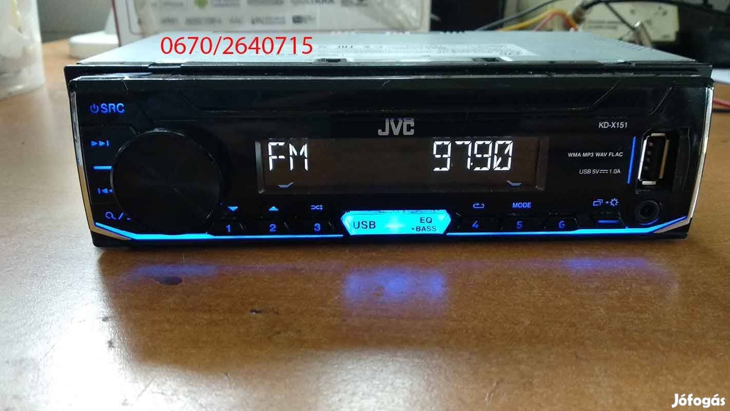 JVC KD-X151 autórádió MP3 fejegység