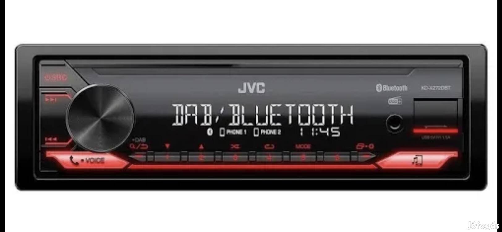 JVC KD-X272DBT High-Fidelity USB bluetooth auto rádió fejegység