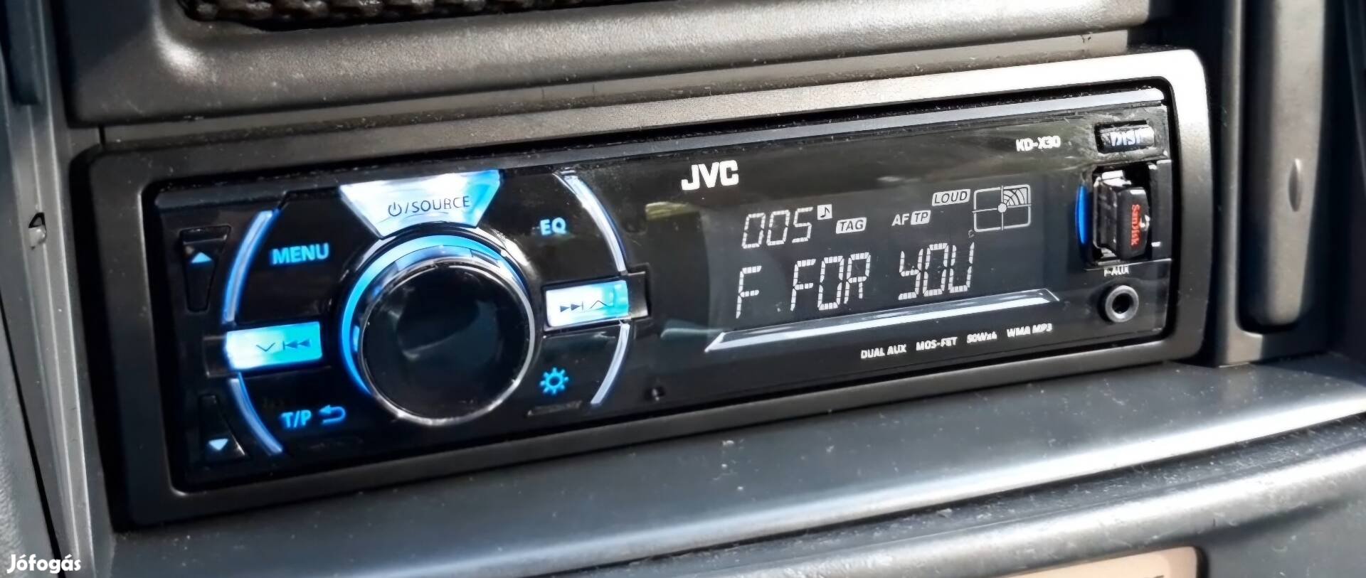 JVC KD-X30 autórádió 4x50W MOS-FET