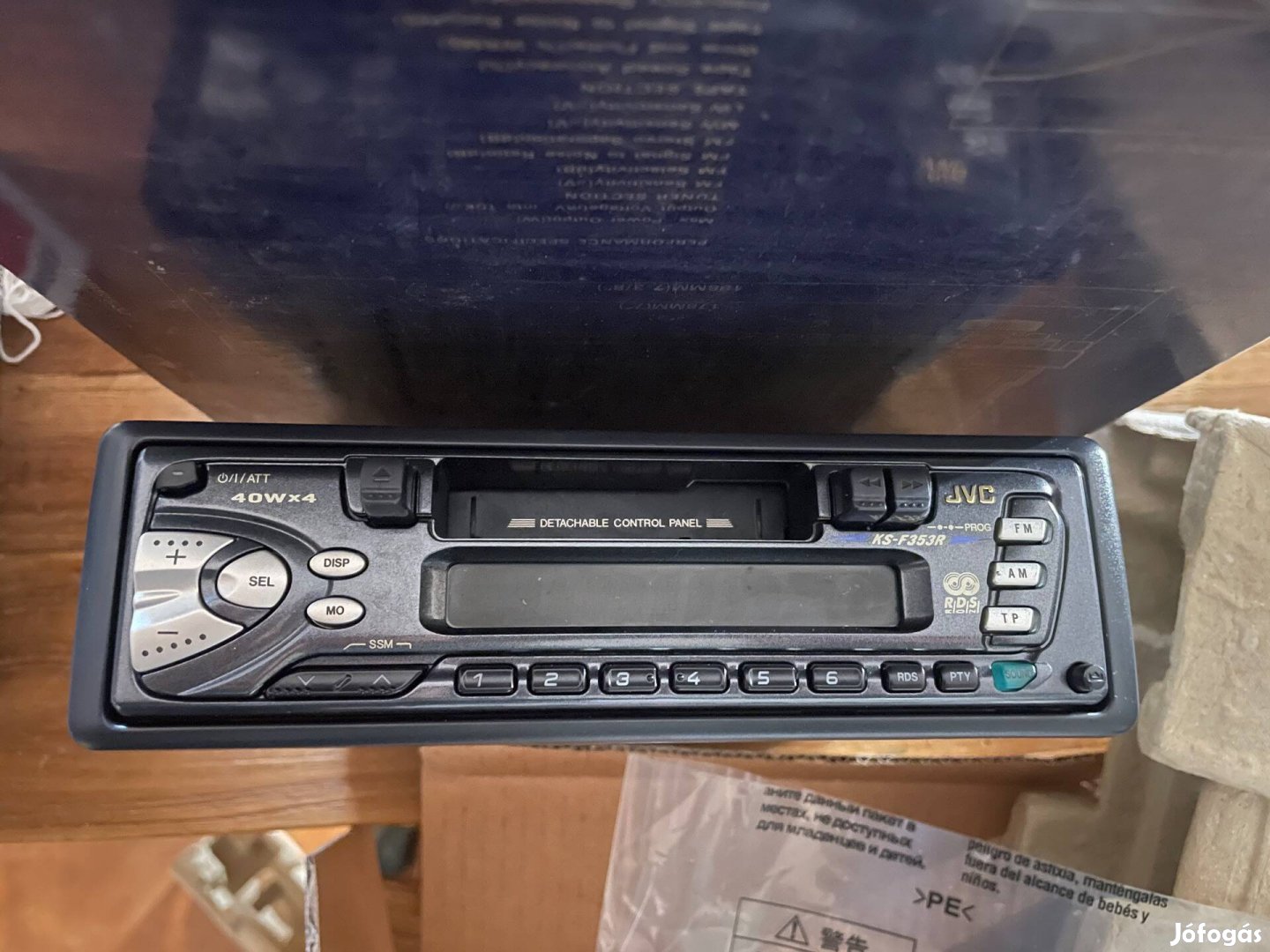 JVC KS F353 autós rádiós magnó Új, NOS készülék