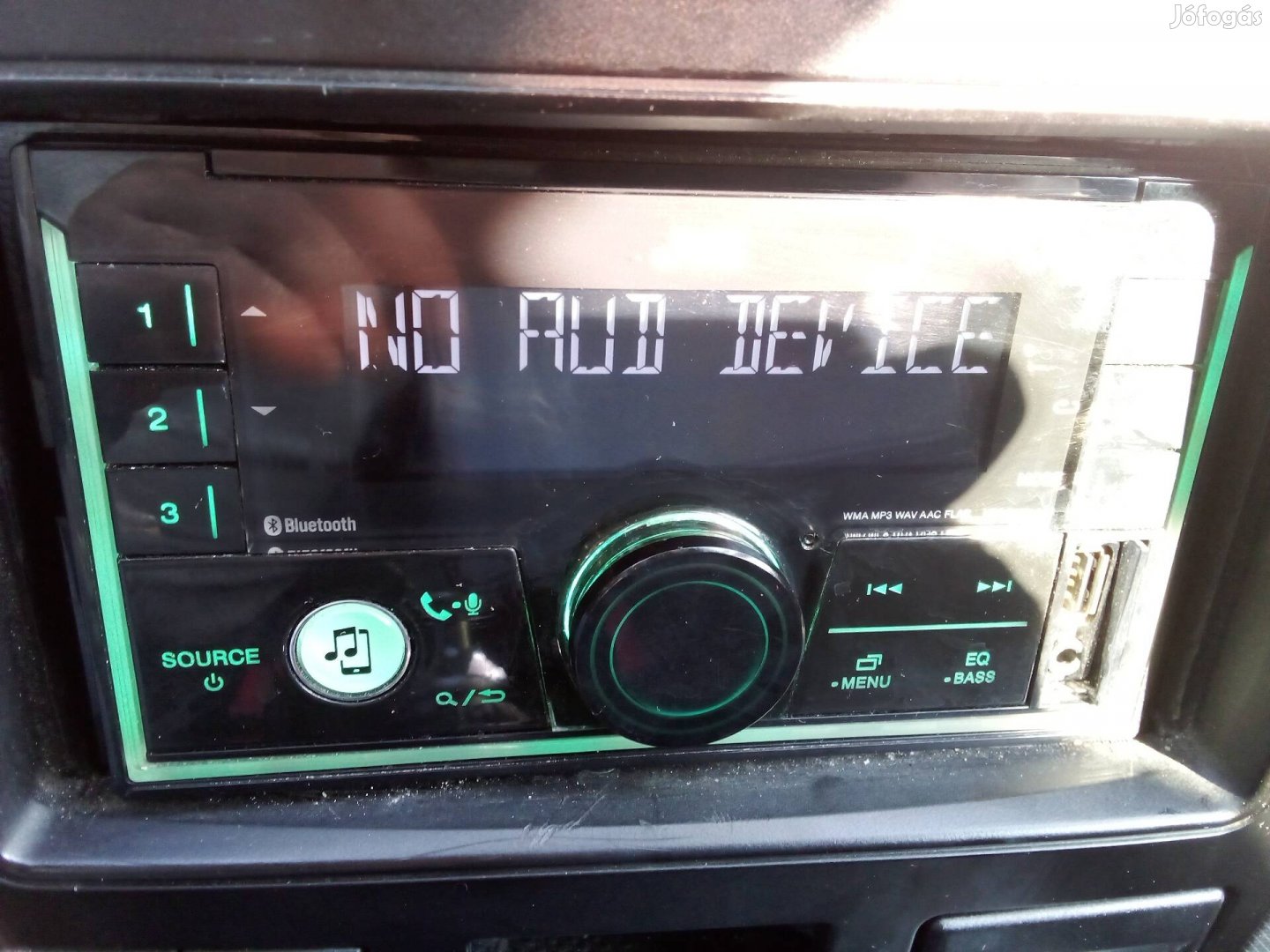 JVC LCD Bluetooth fejegység 