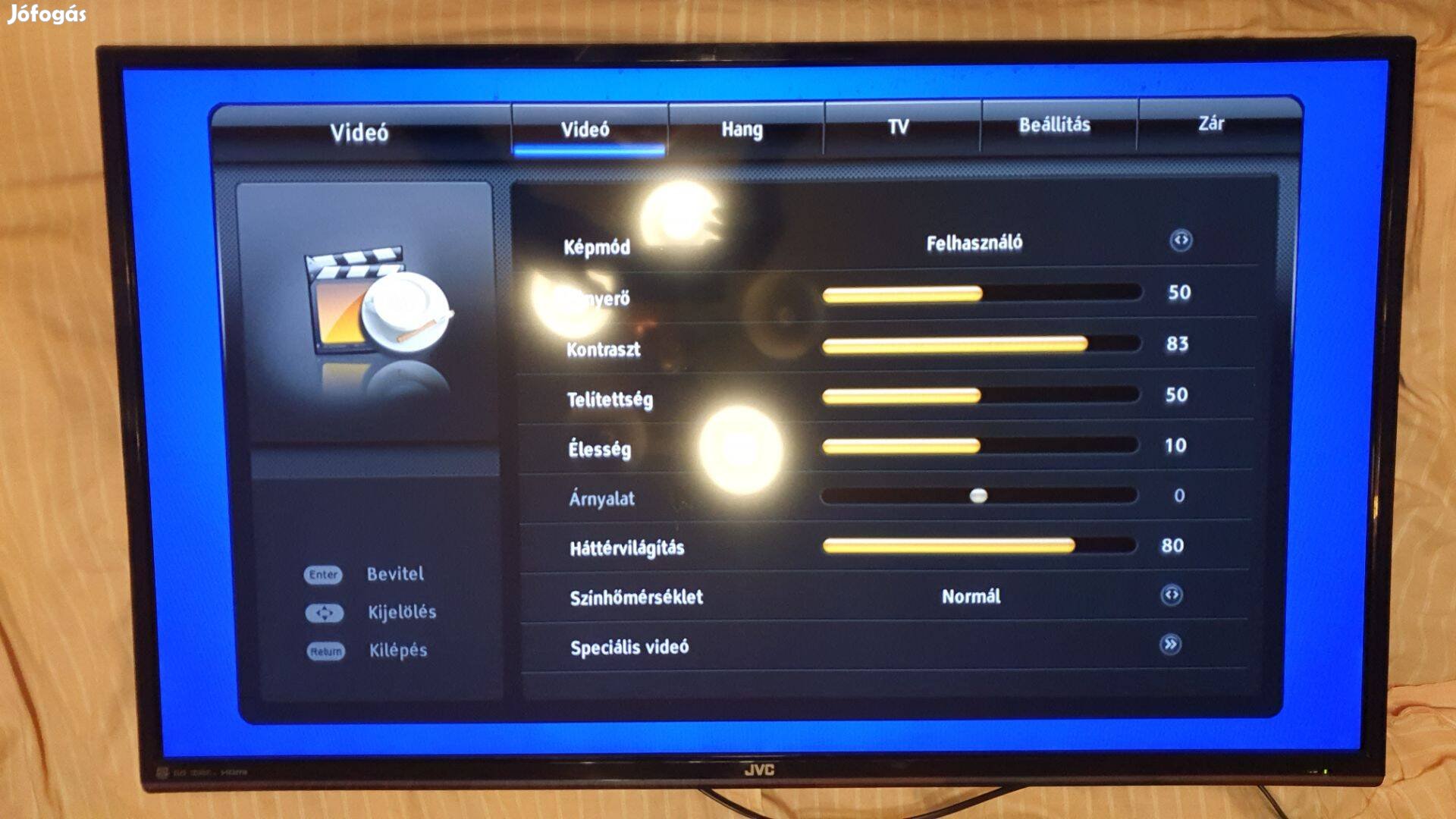 JVC LT-39HG47E LED LCD tv hibás,lefagy,nem törött!