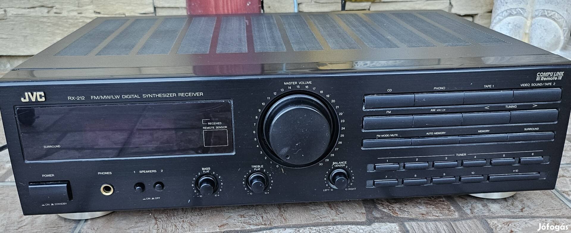 JVC RX-212BK Rádiós Sztereó Erősítő 