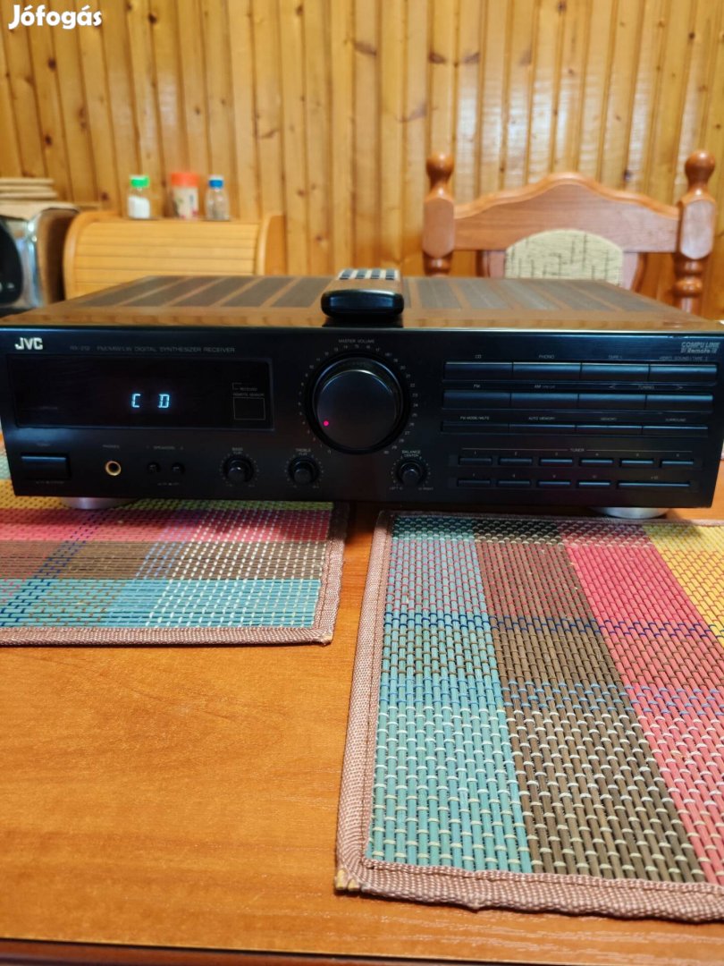 JVC RX-212BK sztereó rádiós erősítő gyári távval eladó