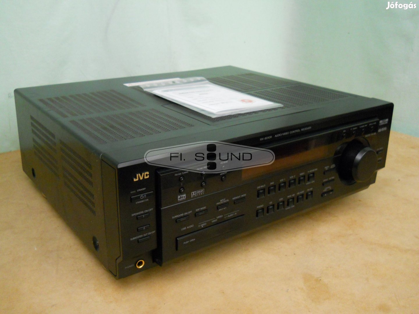 JVC RX-8010RBK ,5x100W,8-32 ohm,5.1-s rádiós házimozi erősítő
