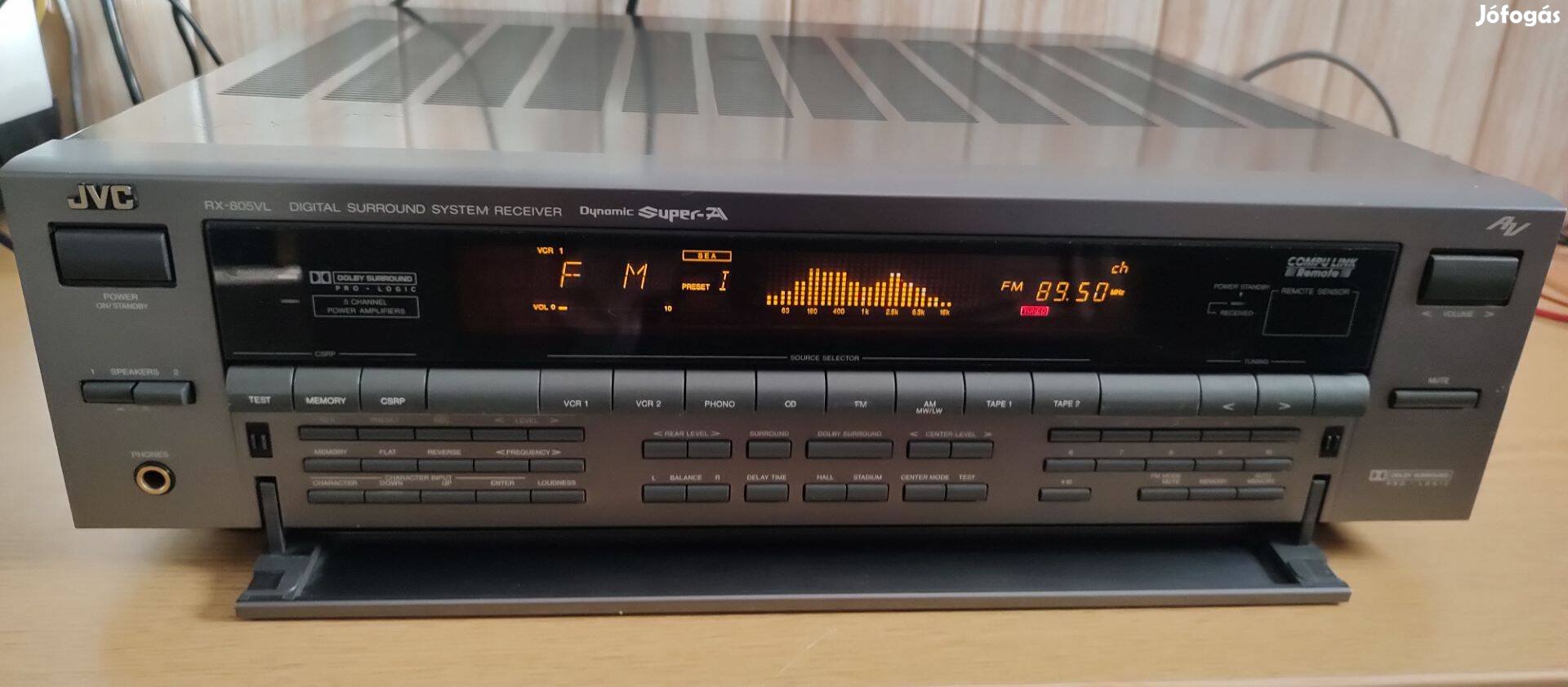 JVC RX-805VL hangfalakhoz való grafikus rádiós erősítő grafikus EQ-val