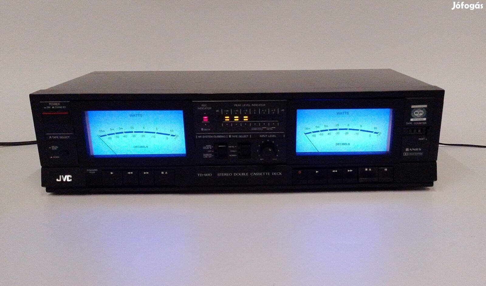 JVC TD W10 deck VU-meter, hangulatvilágítás HiFi toronyhoz