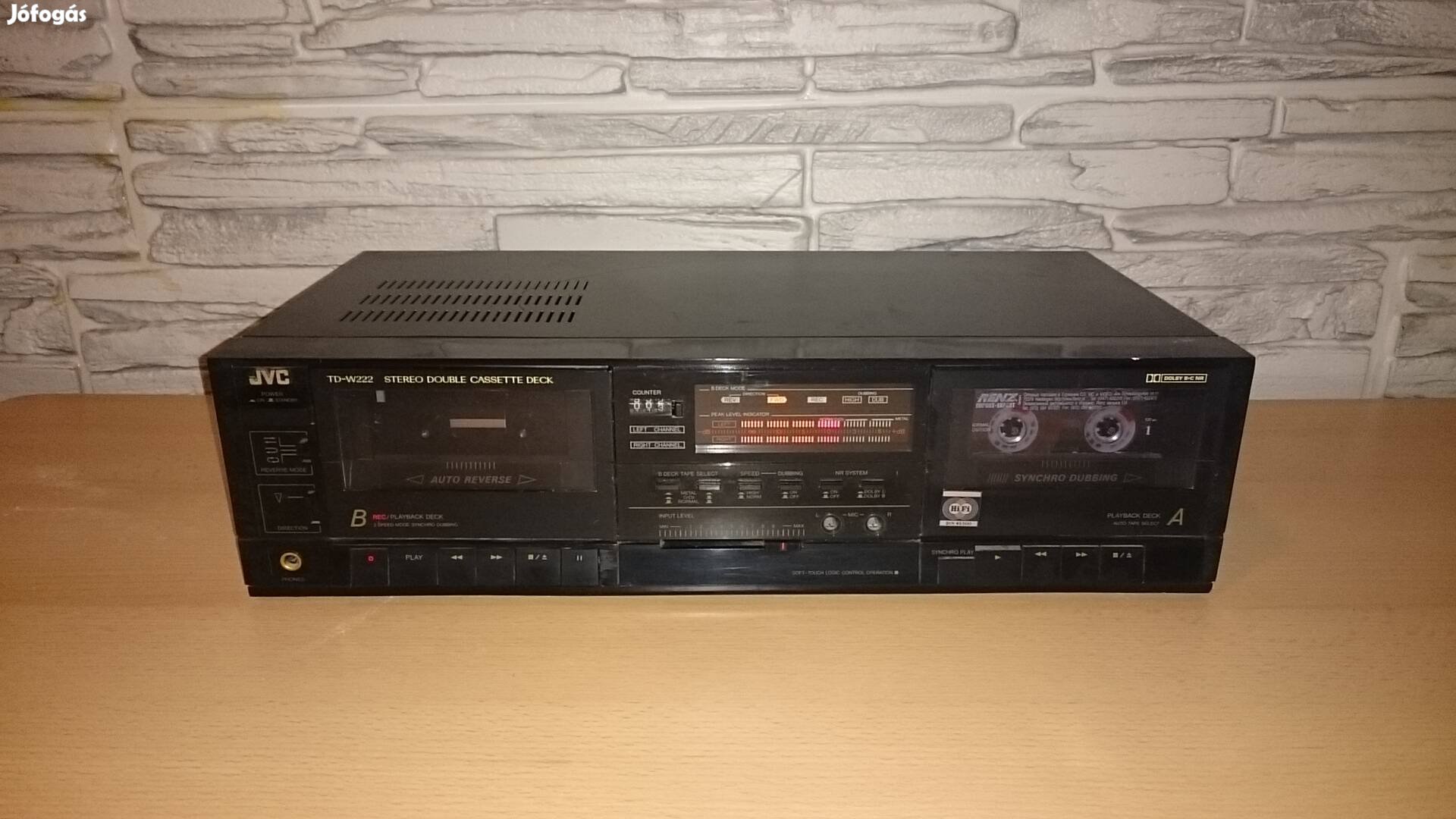 JVC TD-W222 kazettás hifi magnó deck 