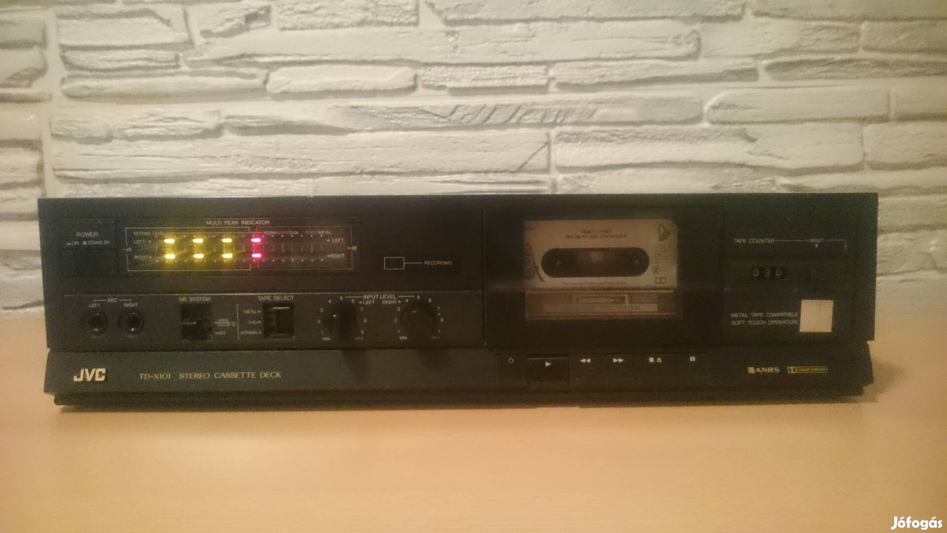 JVC TD-X101 hifi kazettás magnó deck kifogástalan működéssel 