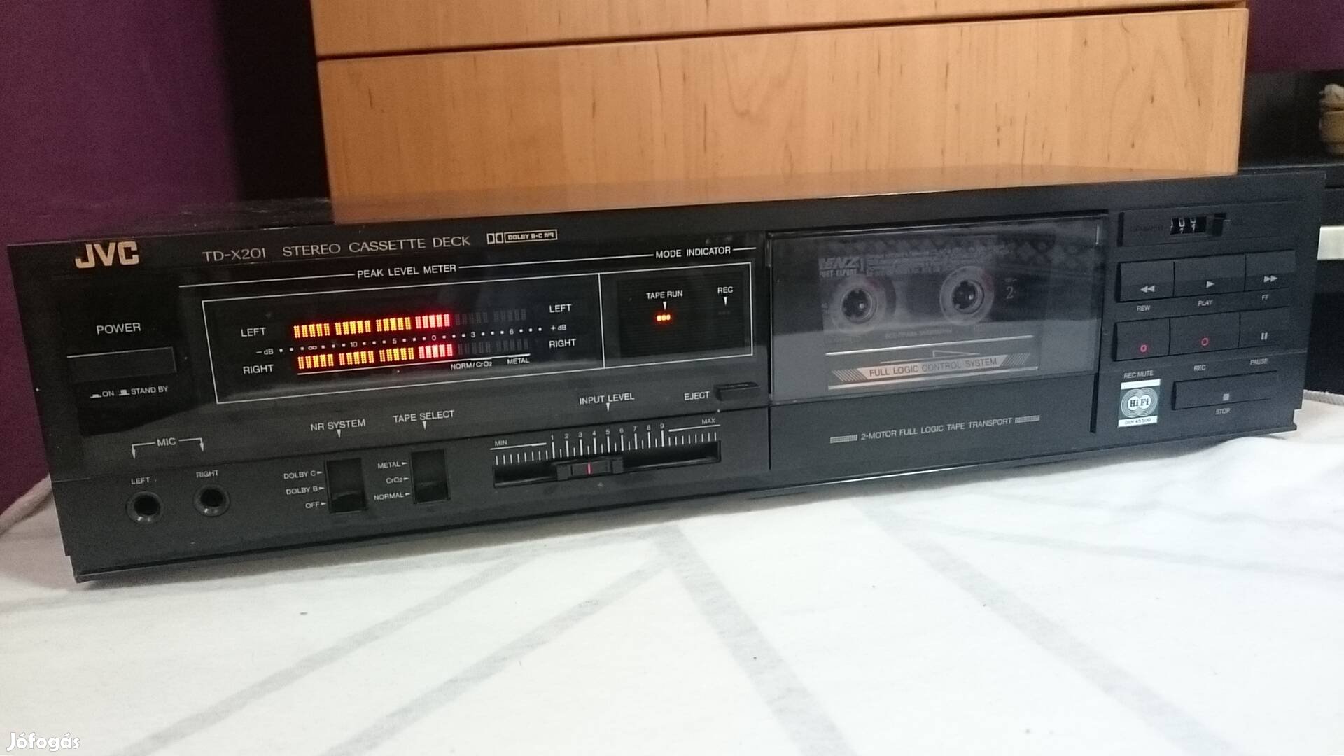 JVC TD-X201 kazettás hifi magnó deck eladó 