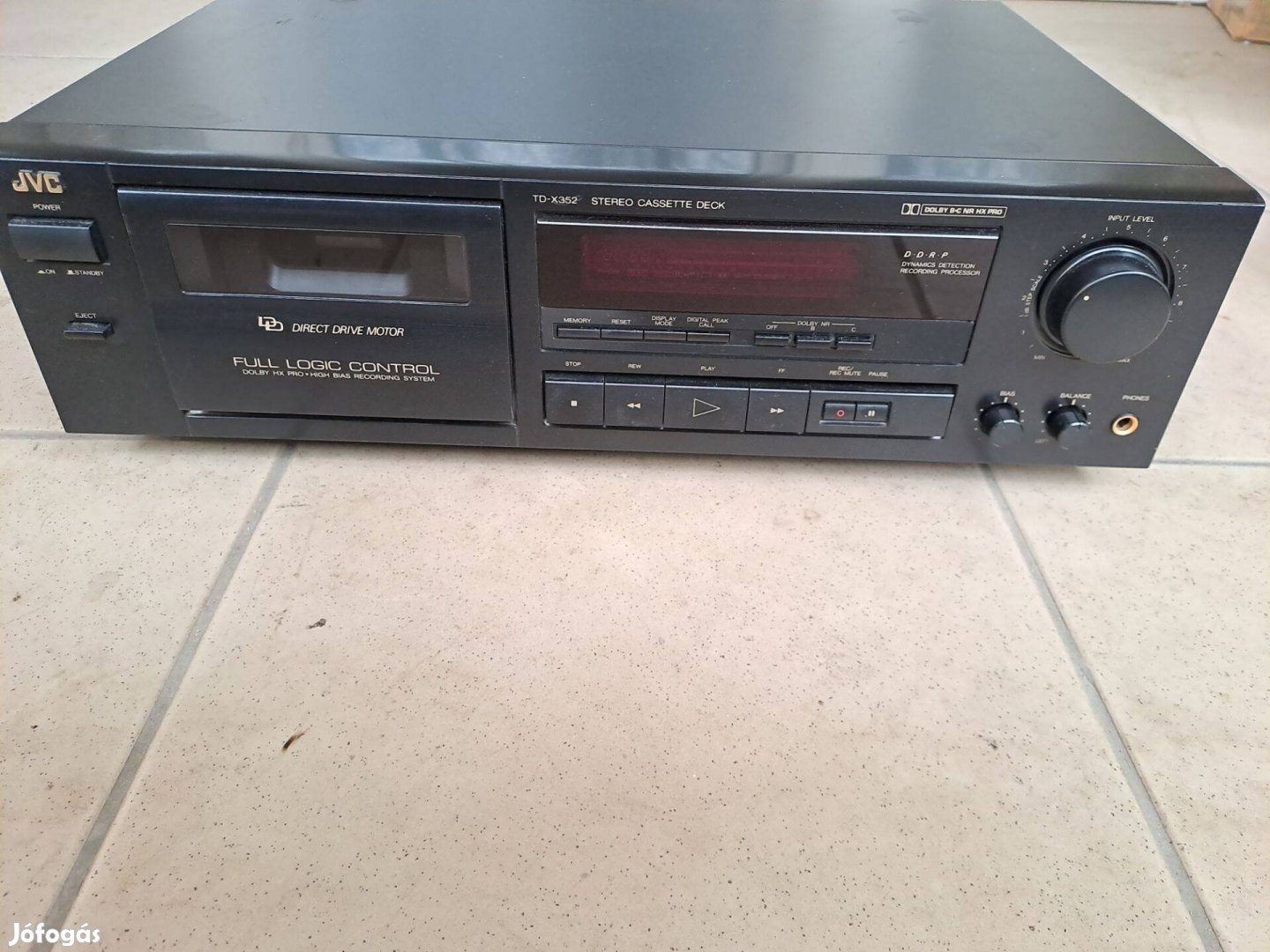 JVC TD-X352 direct drive 3 motoros magnó deck, magnódeck