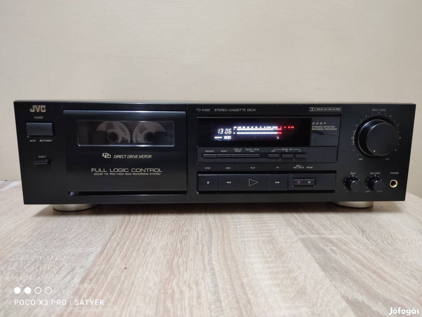 JVC TD-X352 hifi ,direct drive motoros magnó deck 