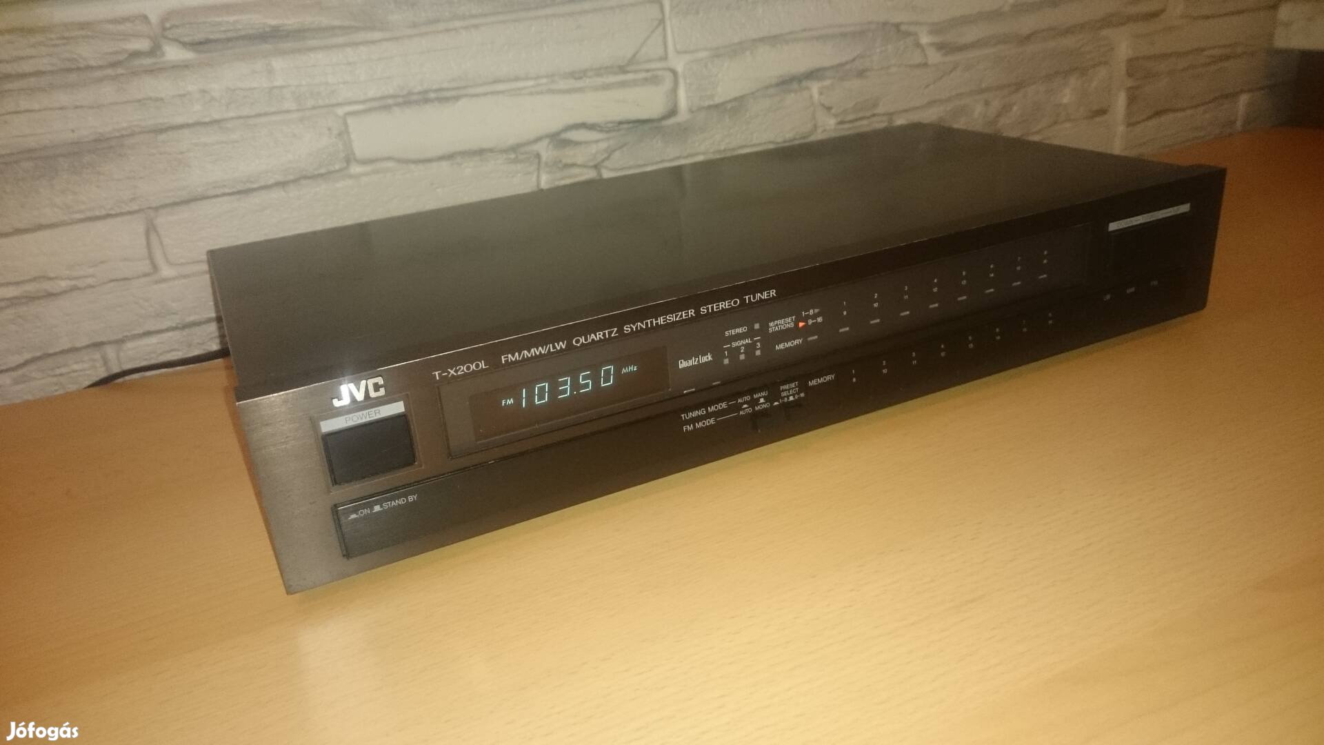 JVC TX-200L sztereó hifi rádió tuner tökéletes működéssel