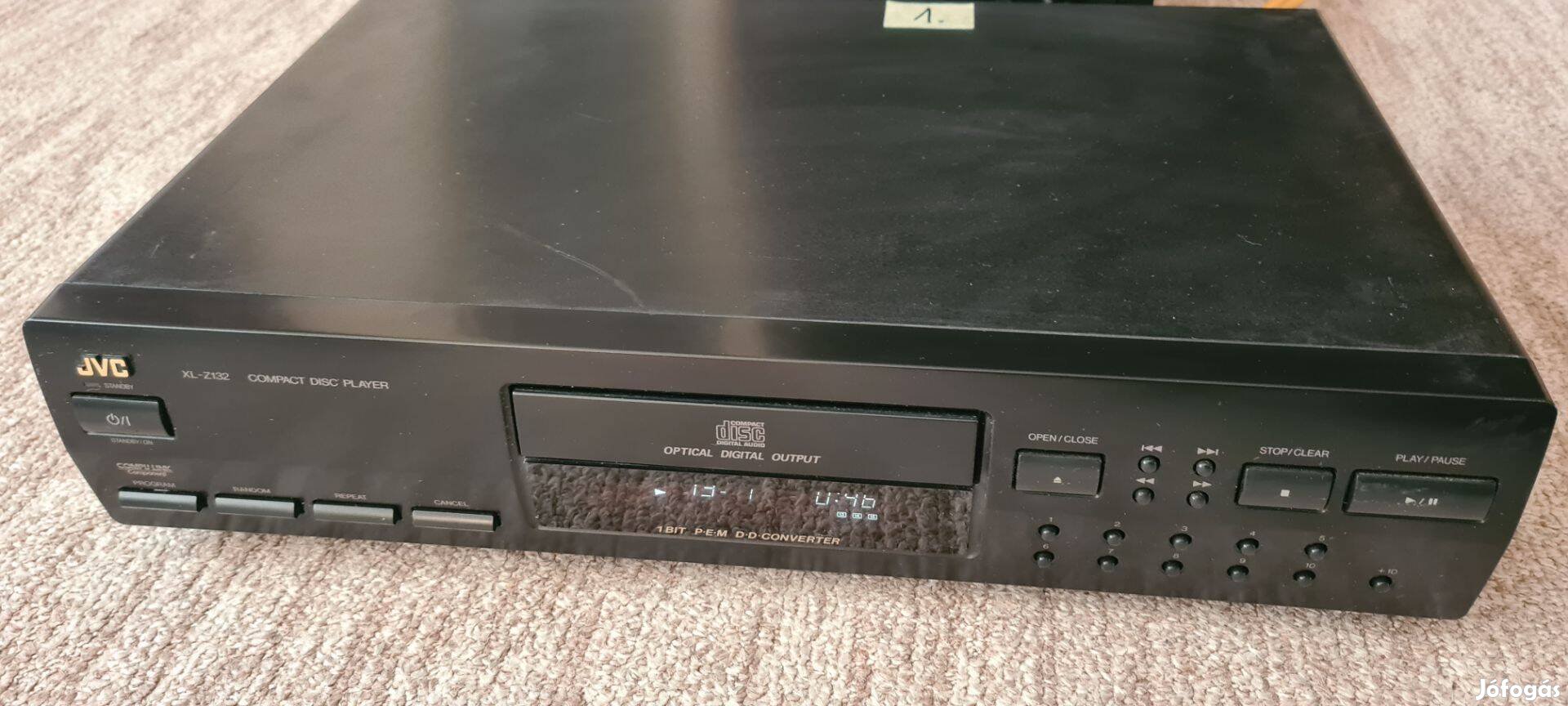 JVC XL-Z132BK cd lejátszó játszó optikai kimenet 1