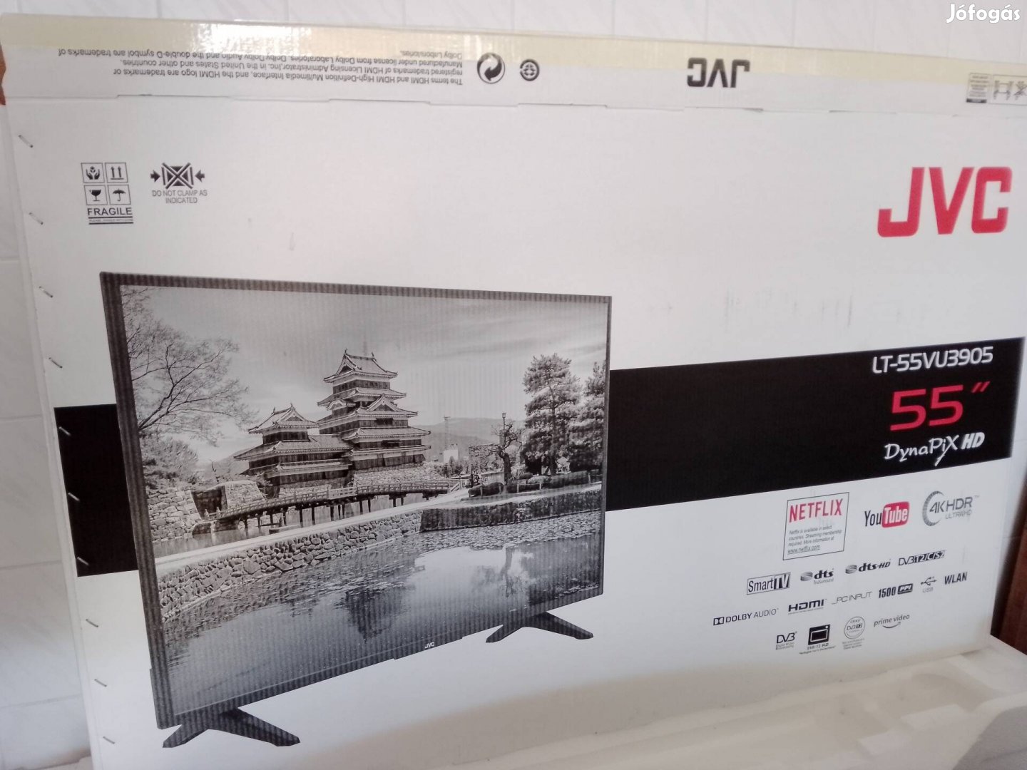 JVC 139cm-s okostv,dobozban,újszerü