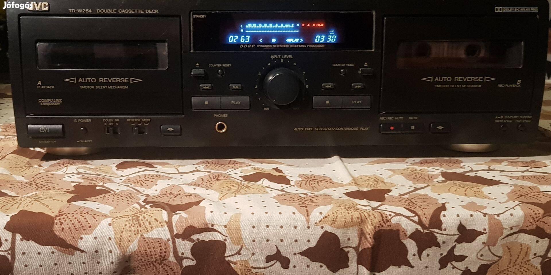 JVC duplakazettás hifi magnó deck sony 24